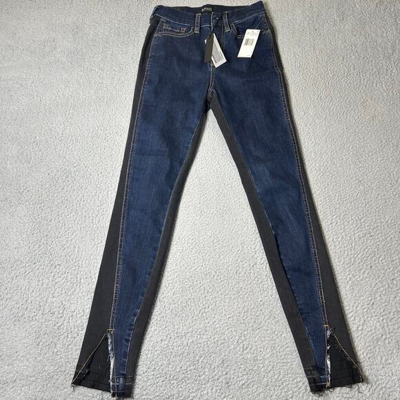 Buffalo David Bitton Jeans Womens 25 Blue Black Ivy High Rise Skinny Jeans‎ NEW - Picture 1 of 14